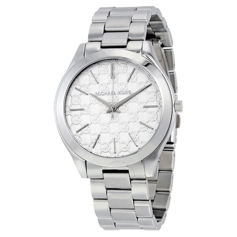 silver runway watch michael kors|michael kors stainless steel watch.